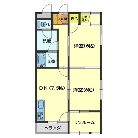 ハイツ速星の物件間取画像